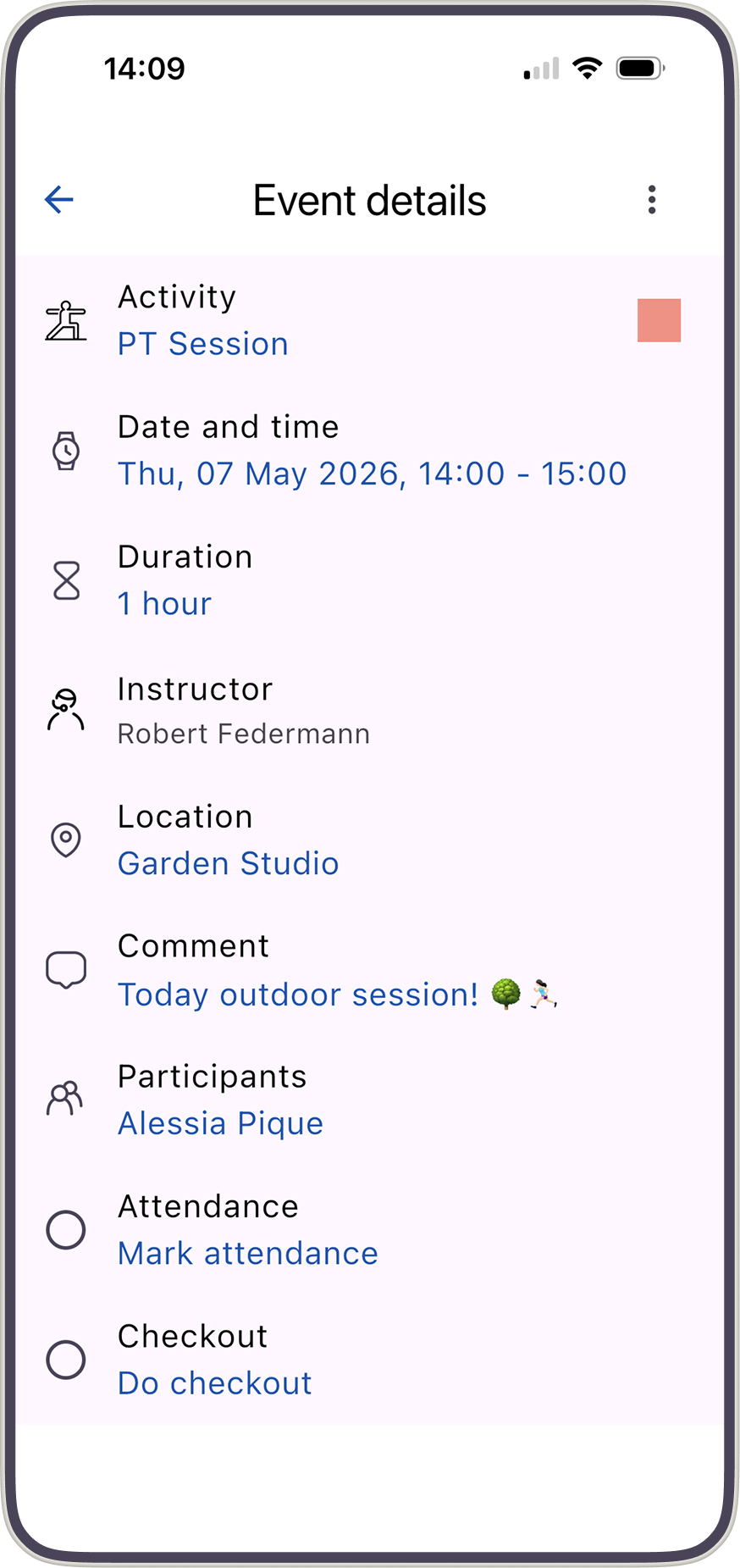 Bobclass Studio Manager on iPhone